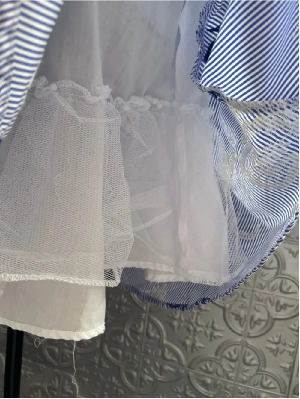 Rare Editions formal Blue and White Floral Kids Dress. Size 16 girls 2 xs woman